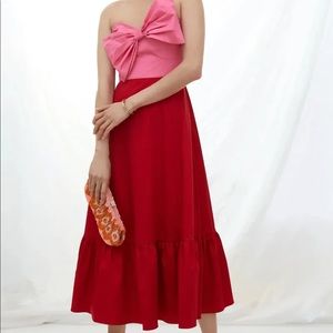Anthropologie Hutch Bow Colorblock Dress Size 10P